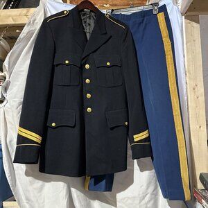 Vintage US Army NCO Dress Blue Uniform Jacket and Pants 1980s